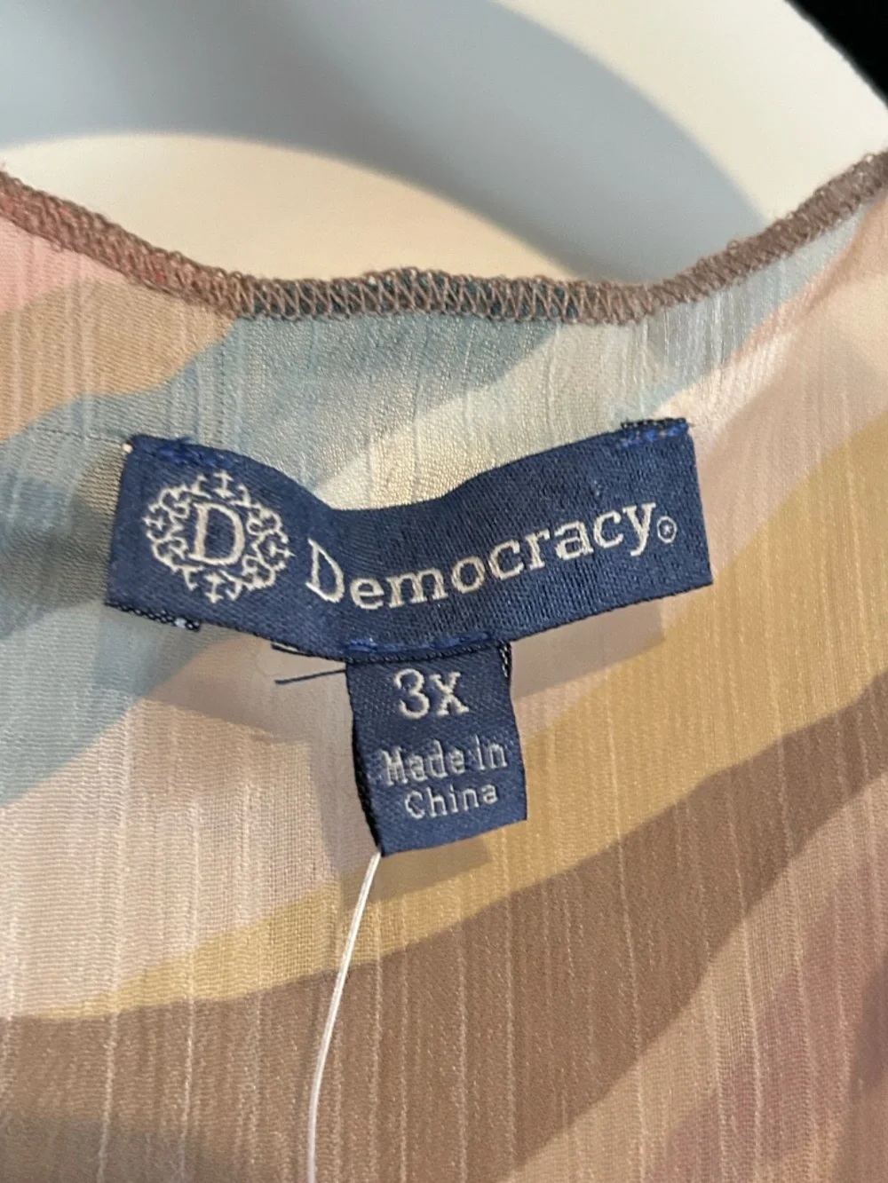 Democracy Boho Kimono Coverup Size 3X New with tag